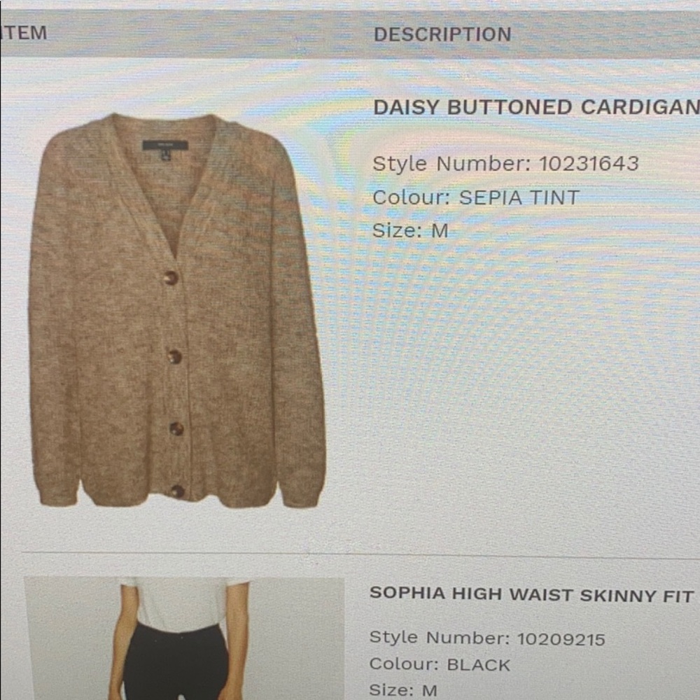 Vero Moda Taupe Button-Up Ribbed Cardigan - Picture 4 of 4